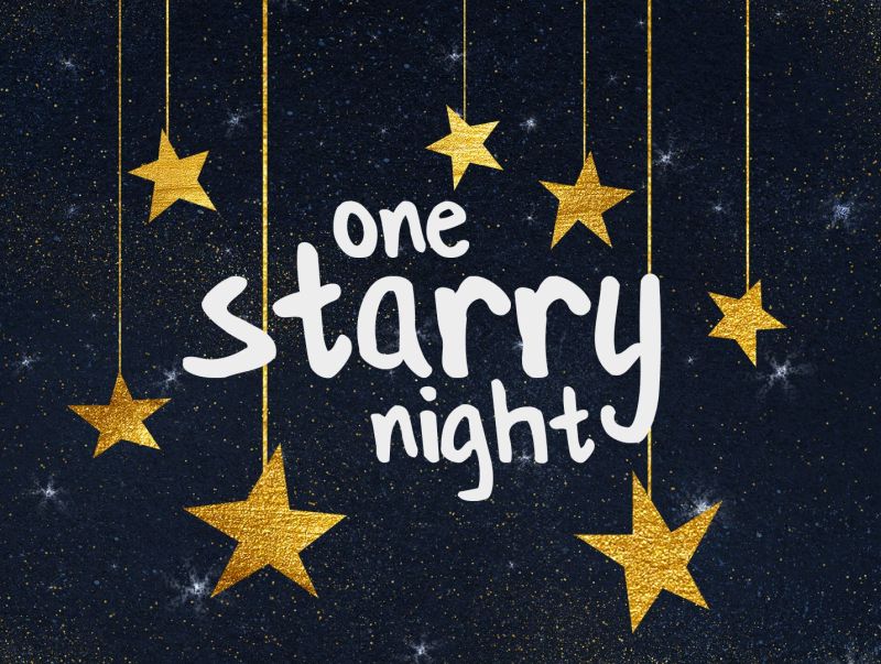 One Starry Night with Hanging Stars